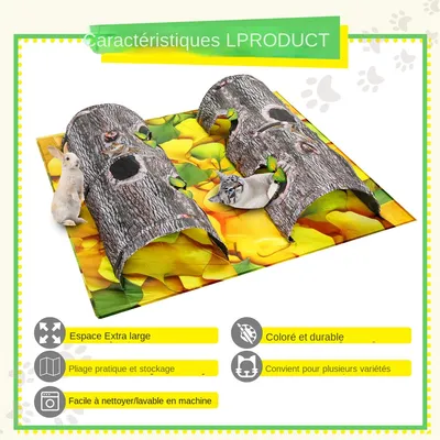 MCBOSON  Tunnel pour chats,Double canal