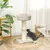 PawHut - arbre à chat luxe effet fourrure multi-équipement H.87 cm - marron