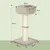 PawHut - arbre à chat luxe effet fourrure multi-équipement H.87 cm - marron