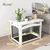 PawHut - cage barrière chien table basse d'appoint 3 en 1 - blanc PawHut - cage barrière chien table basse d'appoint 3 en 1 - blanc