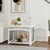 PawHut - cage barrière chien table basse d'appoint 3 en 1 - blanc PawHut - cage barrière chien table basse d'appoint 3 en 1 - blanc