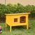 PawHut - maison chat toit ouvrant H.30 cm - Jaune