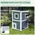 PawHut - Maisonnette chat 2 niveaux toit ouvrant H.81.3cm - gris PawHut - Maisonnette chat 2 niveaux toit ouvrant H.81.3cm - gris