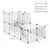 PawHut - Cage modulable pour petits animaux H.70 cm - noir