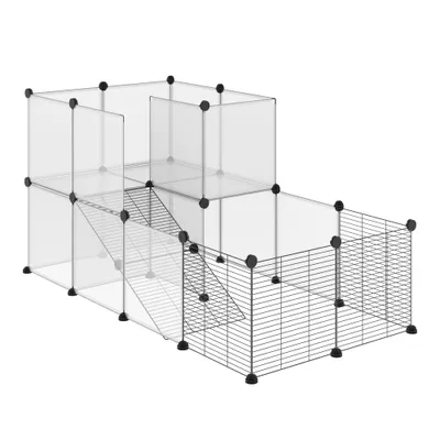 PawHut - Cage modulable pour petits animaux H.70 cm - noir