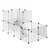 PawHut - Cage modulable pour petits animaux H.70 cm - noir