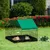 PawHut - Cage parc rongeurs bâche imperméable H.75 cm - vert