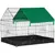 PawHut - Cage parc rongeurs bâche imperméable H.75 cm - vert