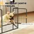 PawHut - Parc enclos chien modulable pliable 6 panneaux acier noir