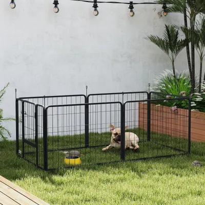 PawHut - parc chien modulable pliable - H.60 cm - noir PawHut - parc chien modulable pliable - H.60 cm - noir