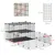 PawHut - cage rongeurs modulable 2 étages H.70 cm - noir