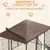 PawHut - Chenil extérieur supports gamelles rotatifs - H.100 cm - noir PawHut - Chenil extérieur supports gamelles rotatifs - H.100 cm - noir