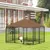 PawHut - Chenil extérieur supports gamelles rotatifs - H.100 cm - noir PawHut - Chenil extérieur supports gamelles rotatifs - H.100 cm - noir