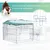 PawHut - parc modulable pour chiens H.60 cm - Argent