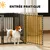 PawHut - parc chien modulable pliable porte verrouillable H.76 cm - noir PawHut - parc chien modulable pliable porte verrouillable H.76 cm - noir
