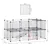 PawHut - parc enclos modulable 2 niveaux H.73 cm - noir