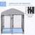 PawHut - Chenil couvert verrouillable H.138 cm - Noir PawHut - Chenil couvert verrouillable H.138 cm - Noir
