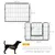 PawHut - Enclos modulable 2 portes - noi