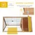 PawHut - clapier enclos ext. double porte H.53 cm - naturel PawHut - clapier enclos ext. double porte H.53 cm - naturel