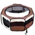 PawHut - enclos pliable 2 portes & poches H.41 cm - marron PawHut - enclos pliable 2 portes & poches H.41 cm - marron