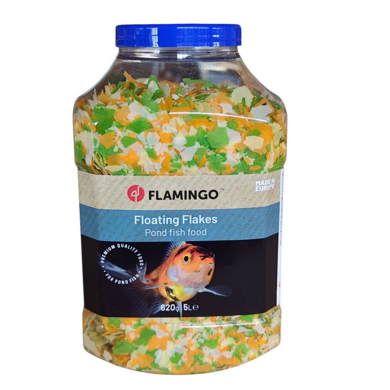 Flamingo - Nourriture pour poisson d'étang, en flocons 5 litres 620 g