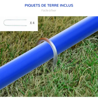 PawHut - kit agilité 4 arcs et sac H.95 cm - bleu PawHut - kit agilité 4 arcs et sac H.95 cm - bleu