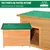 PawHut - Niche Chien sur Pied Toit Ouvrant H.58 cm - Vert