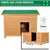 PawHut - Niche Chien sur Pied Toit Ouvrant H.58 cm - Vert