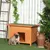 PawHut - Niche Chien sur Pied Toit Ouvrant H.58 cm - Vert