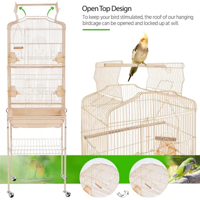Yaheetech Cage à Oiseaux en Métal