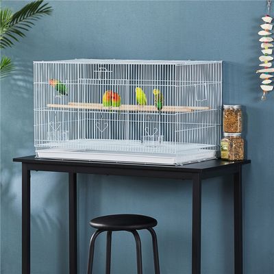 Cage à Oiseaux Avec Espace Spacieuse, Plateau Coulissant