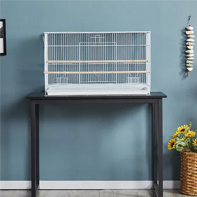 Cage à Oiseaux Avec Espace Spacieuse, Plateau Coulissant