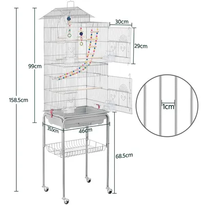 Yaheetech Cage à Oiseaux Décorative