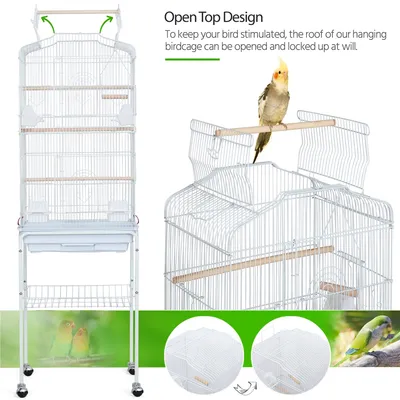 Yaheetech Cage à Oiseaux en Métal