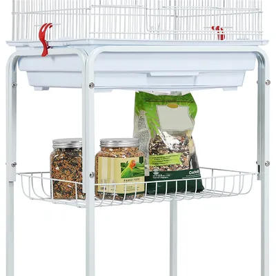Vogelkäfig Vogelbauer Wellensittich Kanarien mit Freisitz und Zubebör