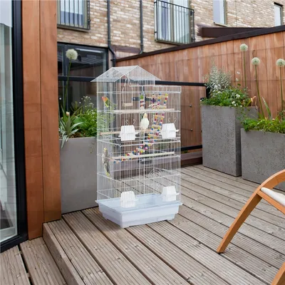 Vogelkäfig Wellensittich Käfig Vogelhaus mit Ständer Vogelvoliere