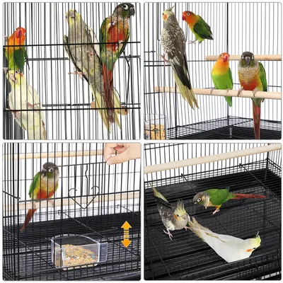 Vogelkäfig mit Ständer Vogelbauer Vogelvoliere Vogelhaus Papagei Käfig