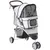 PawHut - Chariot Pliable Animaux Multi-Accessoires H.97 cm - Gris PawHut - Chariot Pliable Animaux Multi-Accessoires H.97 cm - Gris