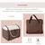 PawHut - Sac transport pliable & coussin H.41 cm - Multicolore