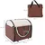 PawHut - Sac transport pliable & coussin H.41 cm - Multicolore