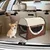 PawHut - Sac transport pliable & coussin H.41 cm - Multicolore