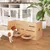 PawHut - Porte-gamelles modulable réglable écuelles incluses bois PawHut - Porte-gamelles modulable réglable écuelles incluses bois