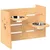 PawHut - Support gamelles réglable 2 chiens H.40 cm - Chêne PawHut - Support gamelles réglable 2 chiens H.40 cm - Chêne