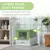 PawHut - Toilette pliable tiroir coulissant H.36.7 cm - vert