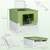 PawHut - Toilette pliable tiroir coulissant H.36.7 cm - vert