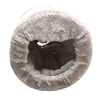 Griffoir pour chat en forme de tube, avec cachette et coussin, sisal et pel Griffoir pour chat en forme de tube, avec cachette et coussin, sisal et pel