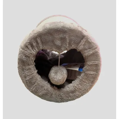 Griffoir pour chat en forme de tube, avec cachette et coussin, sisal et pel Griffoir pour chat en forme de tube, avec cachette et coussin, sisal et pel