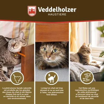 Veddelholzer Relax Cat Phéromones Kit diffuseur de phéromones pour chat com