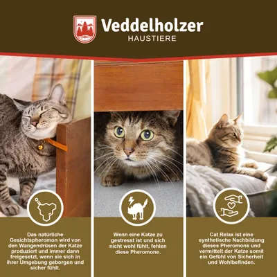 Veddelholzer Relax Cat Phéromones Kit de recharge composé de 3 flacons de 4 Veddelholzer Relax Cat Phéromones Kit de recharge composé de 3 flacons de 4