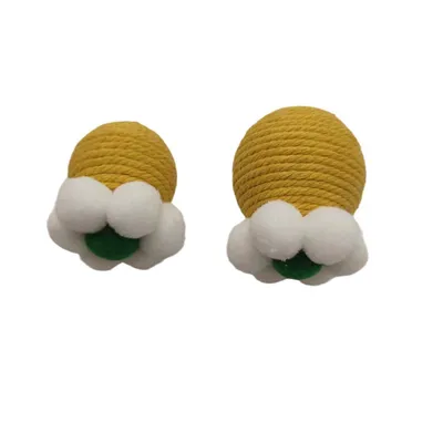 CoolPetGear Jouet pour chat en forme de balle fleurie